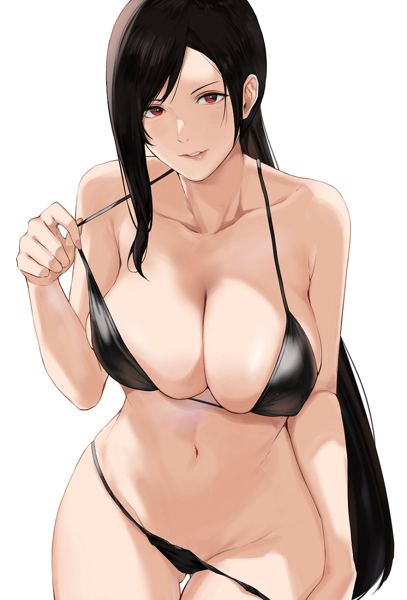 tifa lockhart (final fantasy and 1 more) drawn by j@ck