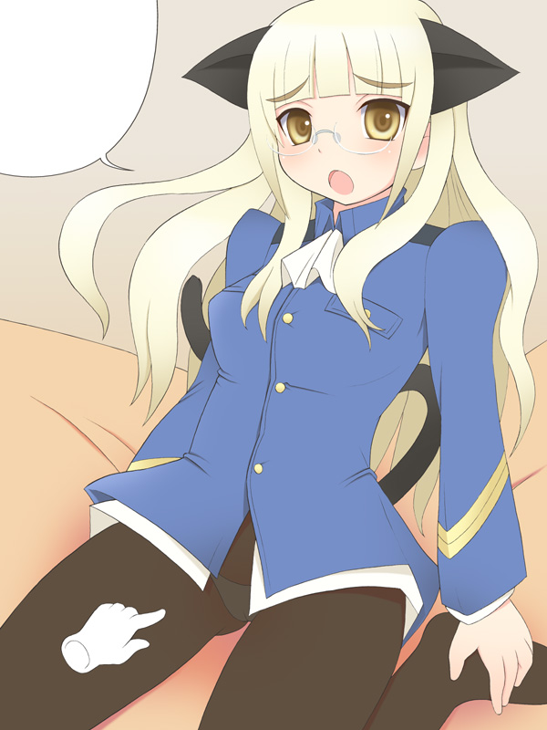 perrine h. clostermann (world witches series and 1 more) drawn by kurappii