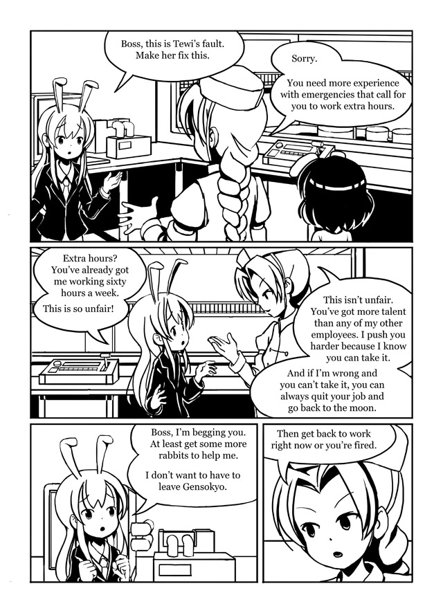 reisen udongein inaba, inaba tewi, and yagokoro eirin (touhou) drawn by sixten