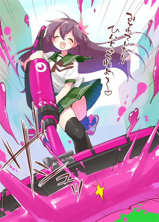 kisaragi (kantai collection and 2 more) drawn by minami_(apricot_tea)