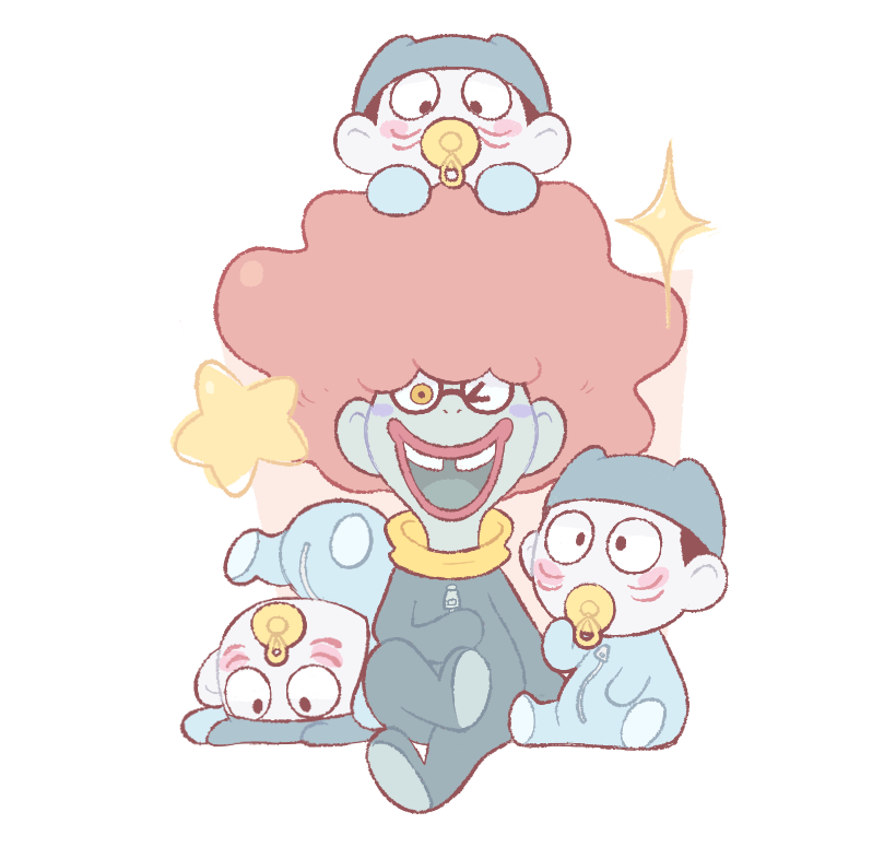 mister movien and ad youkai (youkai watch) drawn by kflamingo