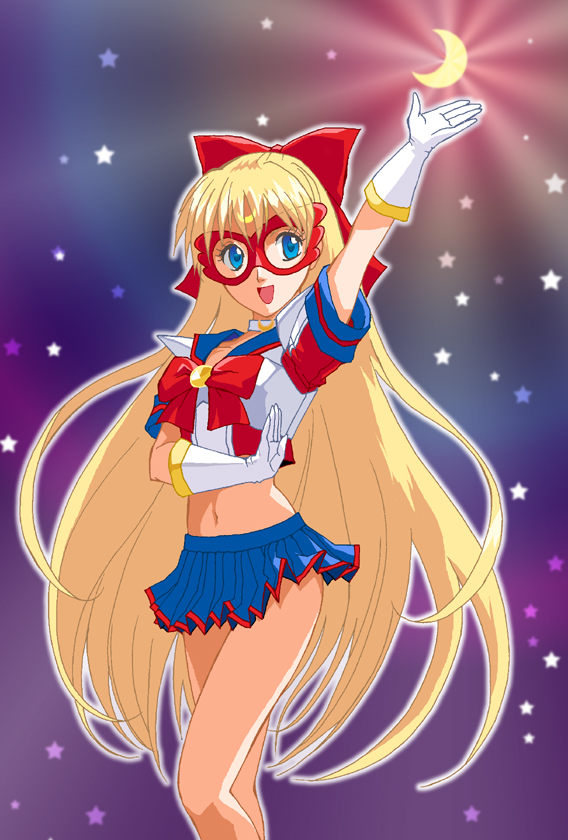 aino minako and sailor v (bishoujo senshi sailor moon and 1 more) drawn by ooyama_(o-yama)