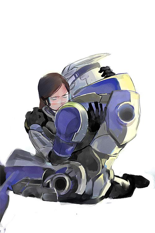 commander shepard and garrus vakarian (mass effect and 1 more) drawn by manri
