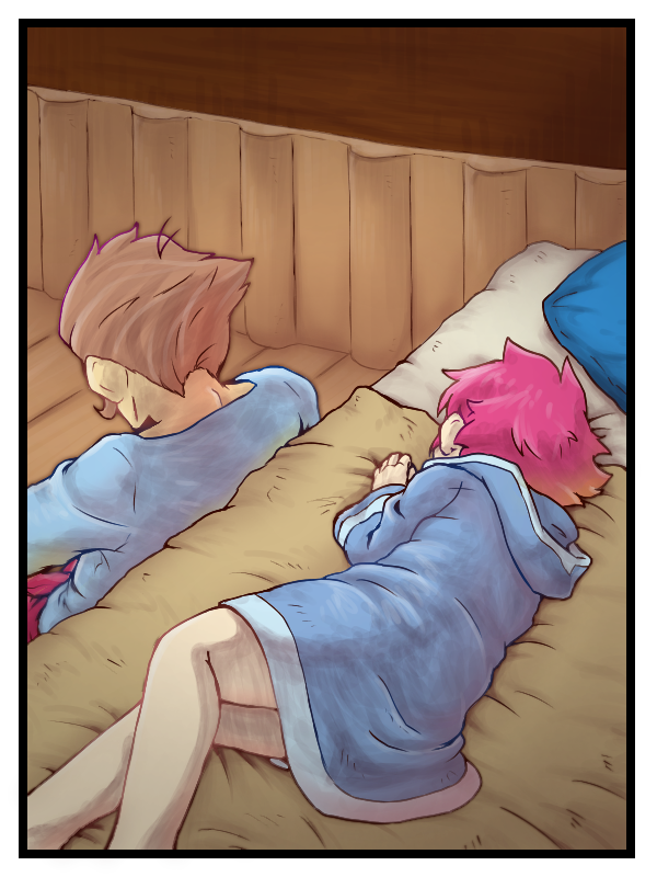 kumatora and duster (mother and 1 more) drawn by kiruka