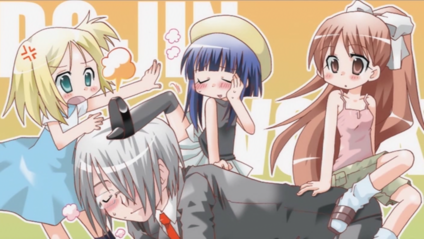 kitano sora, tsuyuri, osana najimi, and justice (doujin work) drawn by konishi_aki