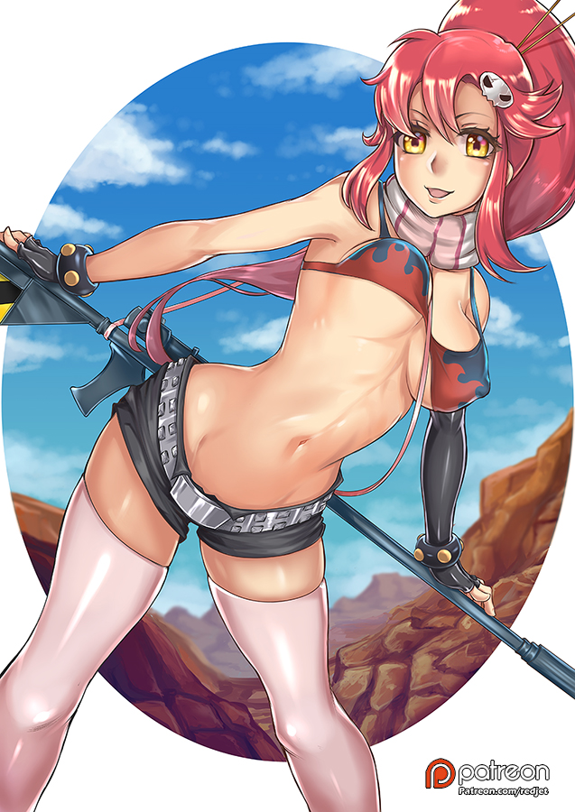 yoko littner (tengen toppa gurren lagann) drawn by redjet