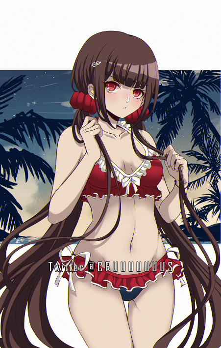 harukawa maki (danganronpa and 1 more) drawn by criis-chan