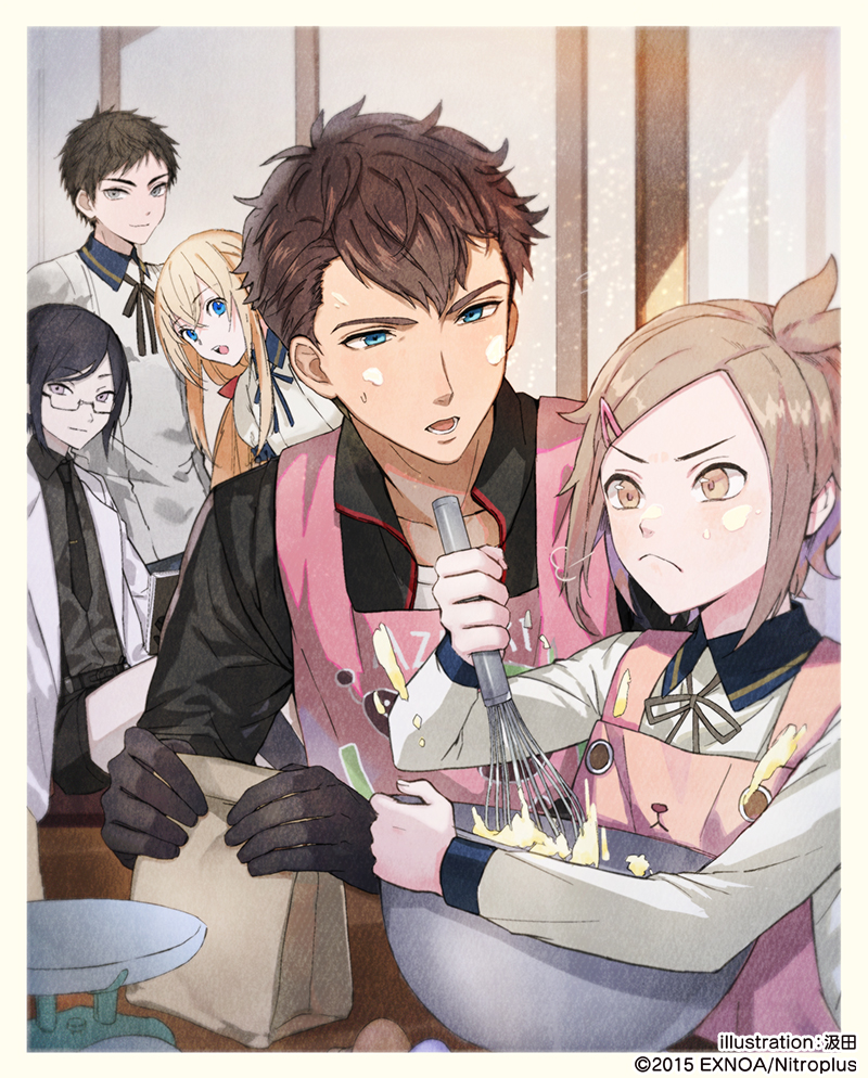 midare toushirou, yagen toushirou, atsushi toushirou, houchou toushirou, and azuki nagamitsu (touken ranbu) drawn by kumita_(sumica)