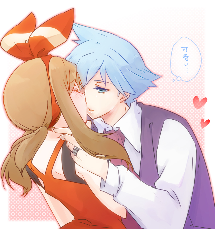 may and steven stone (pokemon and 1 more) drawn by kazayuu_(yuuri)