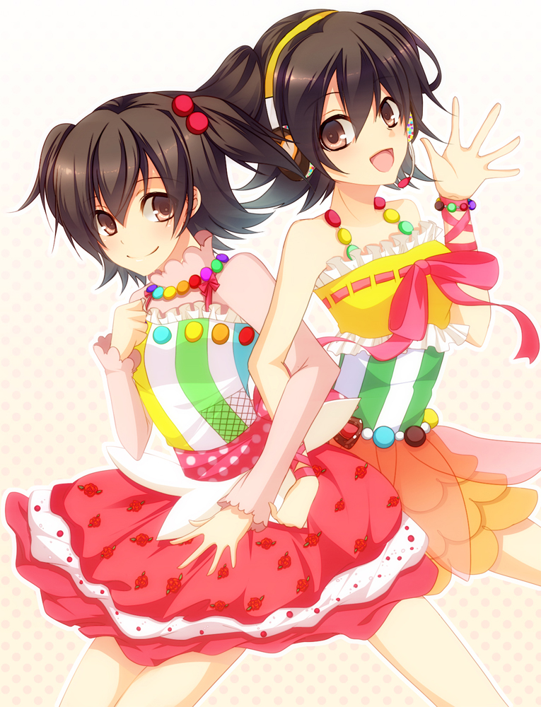 akagi miria (idolmaster and 1 more) drawn by miri_(roll)