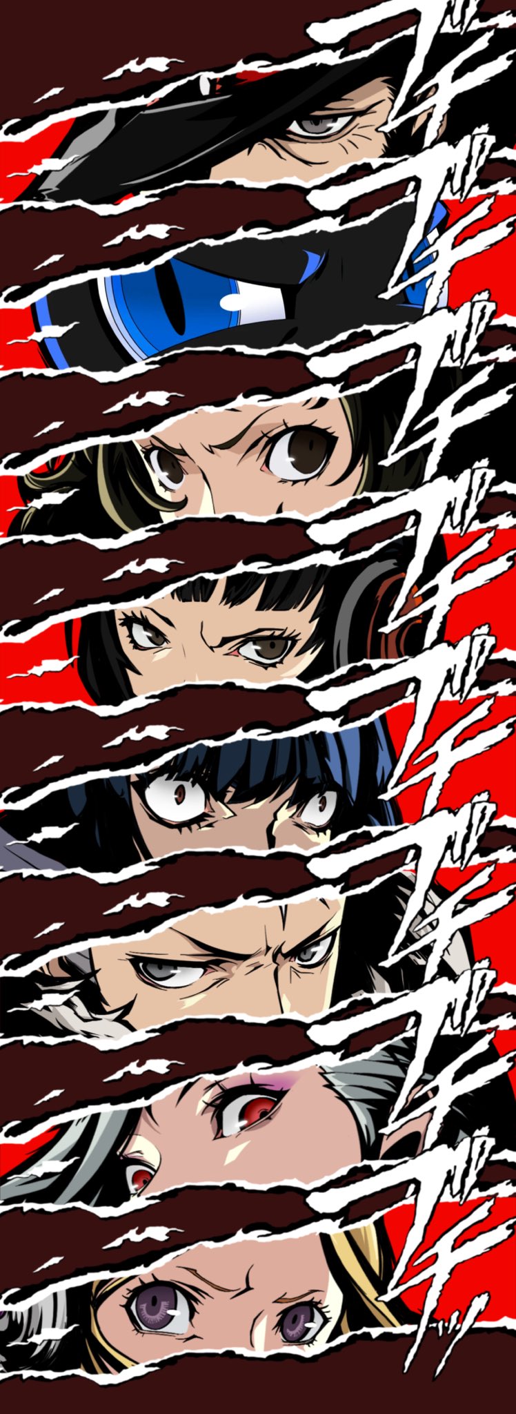 morgana, kawakami sadayo, takemi tae, niijima sae, mifune chihaya, and 3 more (persona and 1 more) drawn by hver_afro12