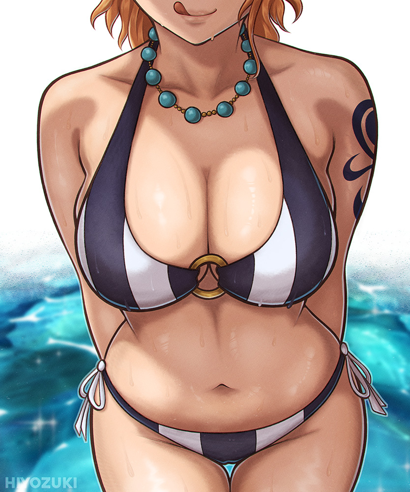 nami (one piece and 1 more) drawn by hiyozuki