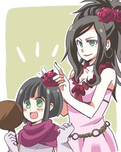 hero's daughter and deborah (dragon quest and 1 more) drawn by momoman3000