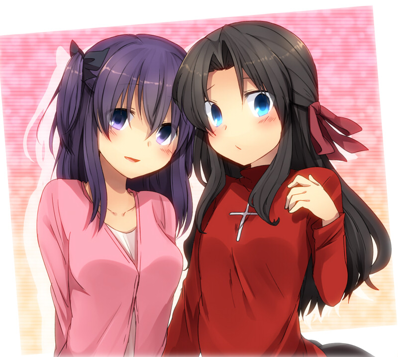 tohsaka rin and matou sakura (fate and 1 more) drawn by marimo_danshaku