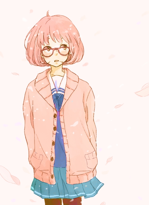 kuriyama mirai (kyoukai no kanata) drawn by haruta_(roro031)