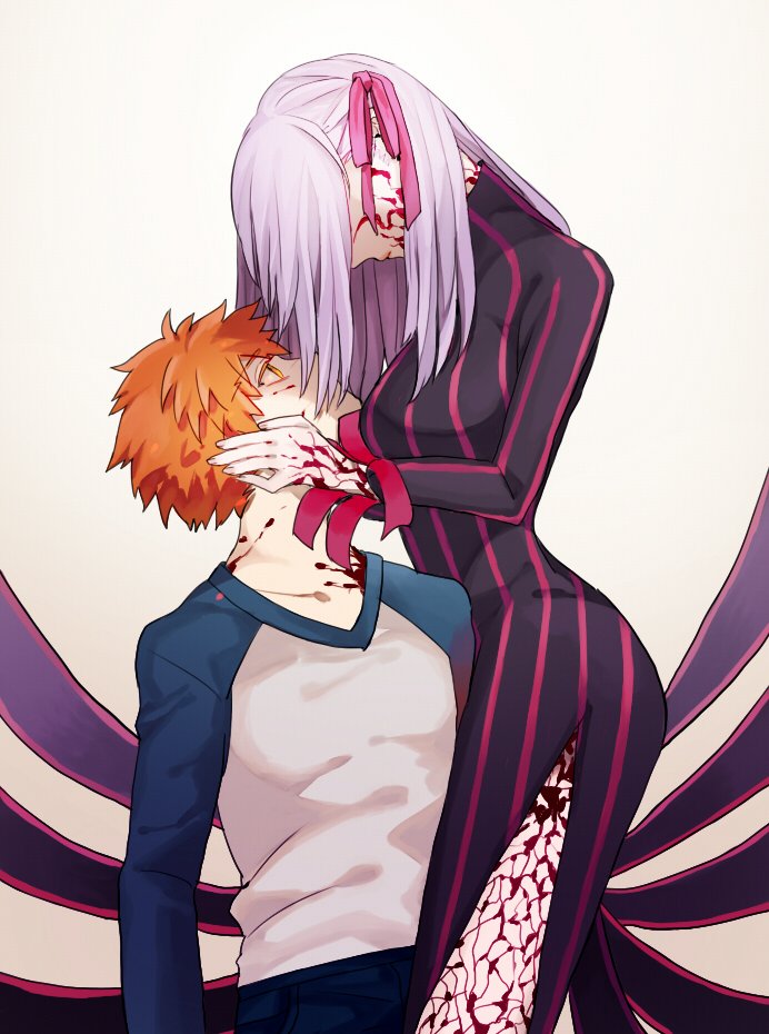 emiya shirou, matou sakura, and dark sakura (fate and 2 more) drawn by kirin_hoshi
