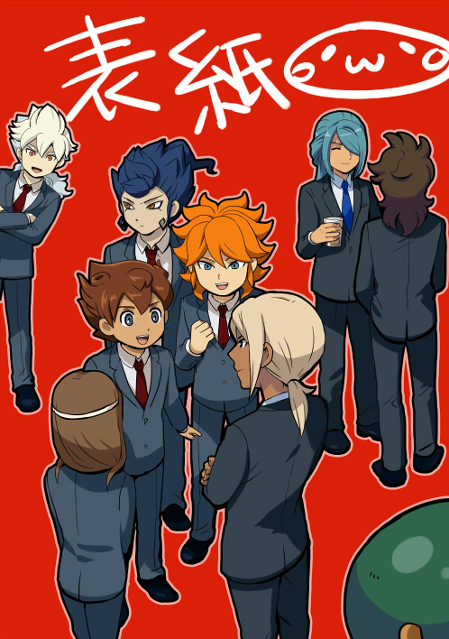 kazemaru ichirouta, matsukaze tenma, hakuryuu, tsurugi kyousuke, gouenji shuuya, and 4 more (inazuma eleven and 1 more) drawn by mizuhara_aki