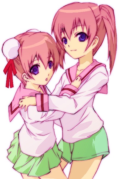narutaki fuuka and narutaki fumika (mahou sensei negima!) drawn by haruka_shiya