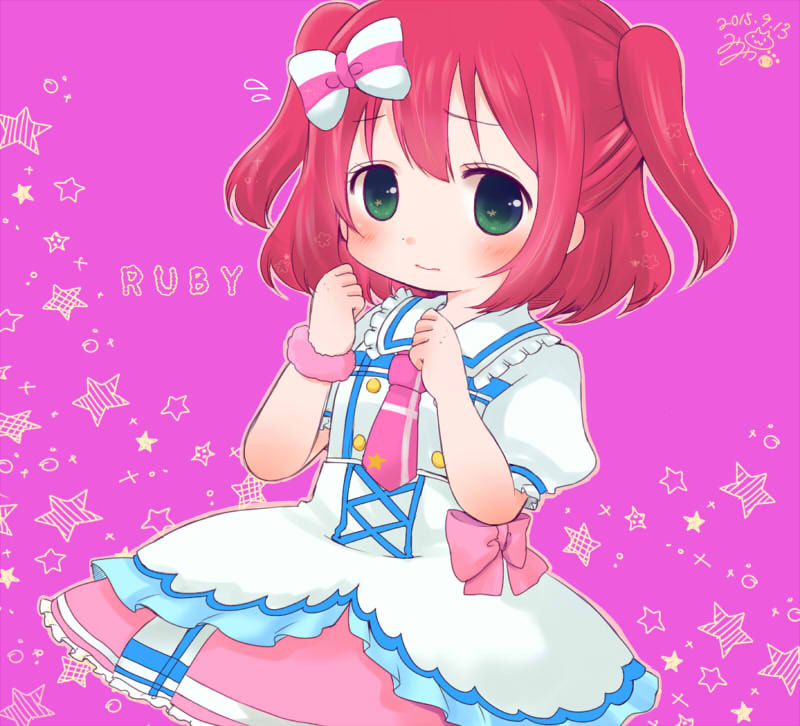 kurosawa ruby (love live! and 1 more) drawn by mityennn