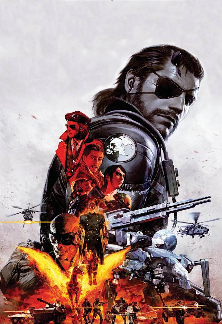 quiet, venom snake, revolver ocelot, kazuhira miller, yevgeny borisovitch volgin, and 4 more (metal gear and 1 more)