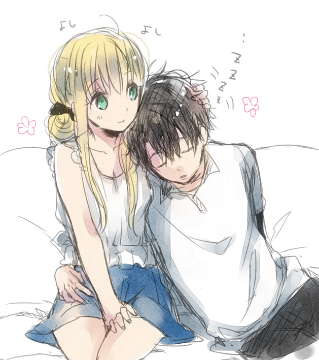 kaizuka inaho and asseylum vers allusia (aldnoah.zero) drawn by ita_(pixiv12543707)