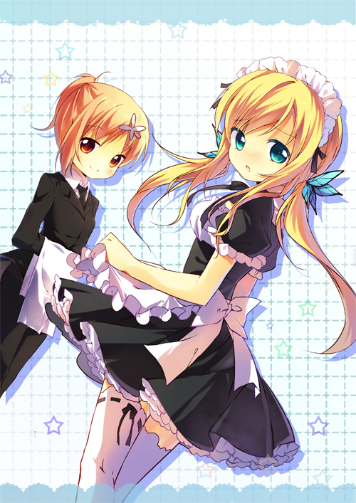 kashiwazaki sena and kusunoki yukimura (boku wa tomodachi ga sukunai) drawn by pf