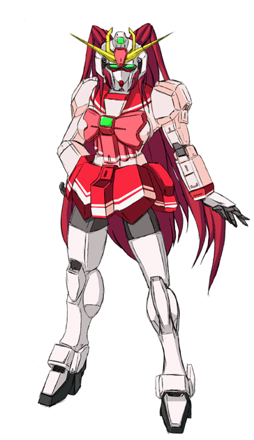 kousaka tamaki and nobel gundam (gundam and 3 more) drawn by jaeger