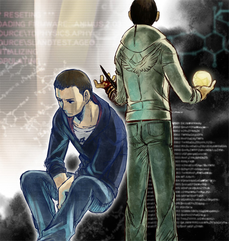 desmond miles (assassin's creed and 1 more) drawn by tatsuri_(forest_penguin)