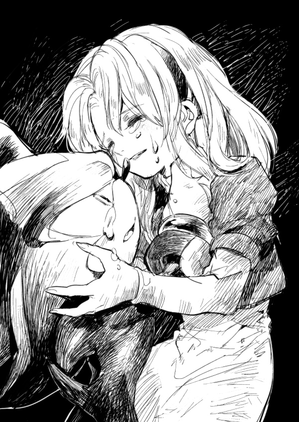 shadow the hedgehog and maria robotnik (sonic) drawn by aoki_(fumomo)