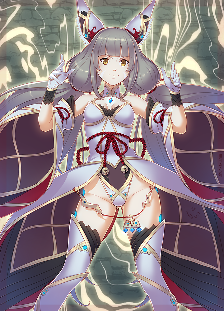 nia (xenoblade chronicles and 1 more) drawn by shunkaku