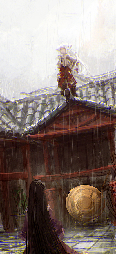 fujiwara no mokou and houraisan kaguya (touhou) drawn by doyora