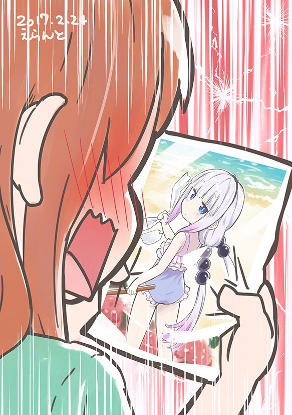 kanna kamui and saikawa riko (kobayashi-san chi no maidragon) drawn by errant