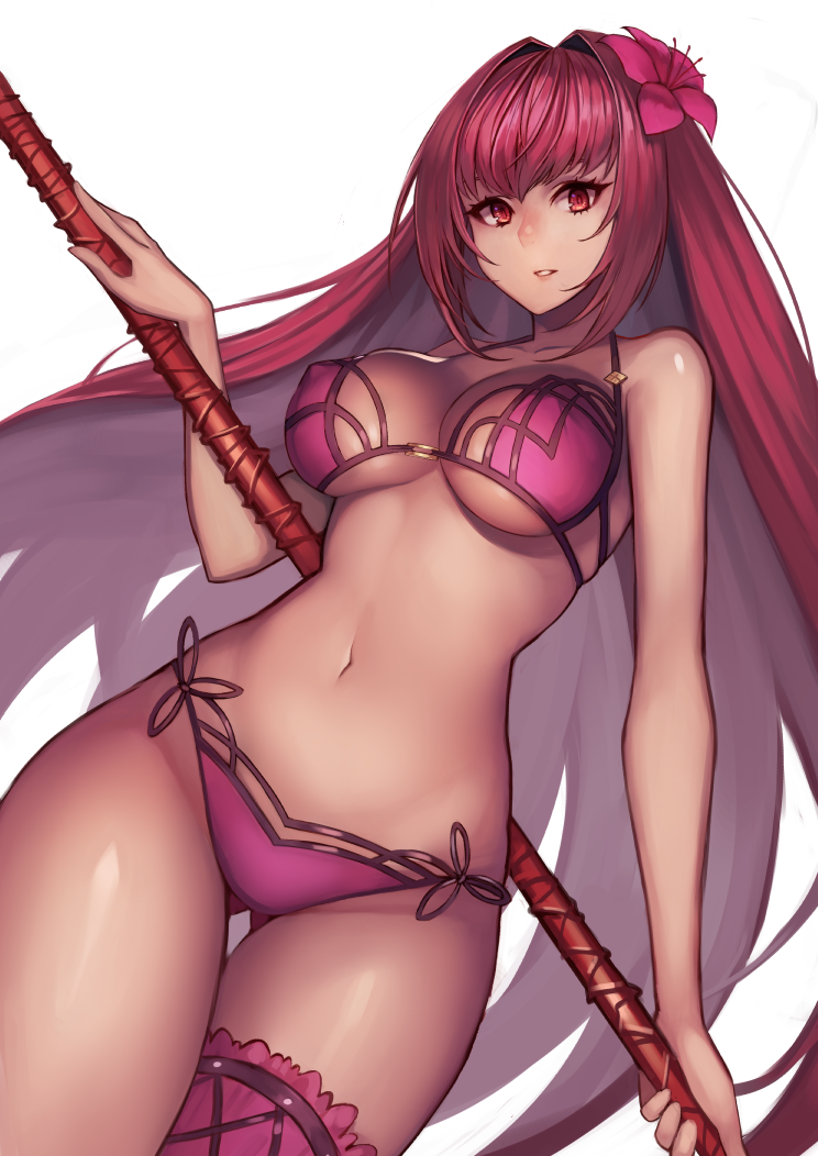 scathach (fate and 1 more) drawn by hrtyuk