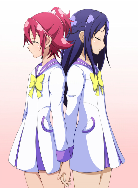 hishikawa rikka and aida mana (precure and 1 more) drawn by jabara_tornado