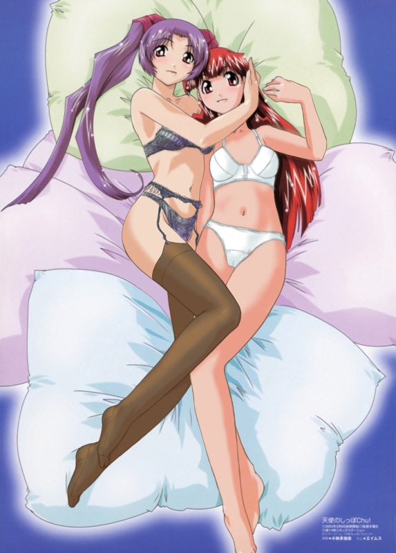 usagi no mika and kingyo no ran (megami magazine and 2 more) drawn by kobayashi_takashi