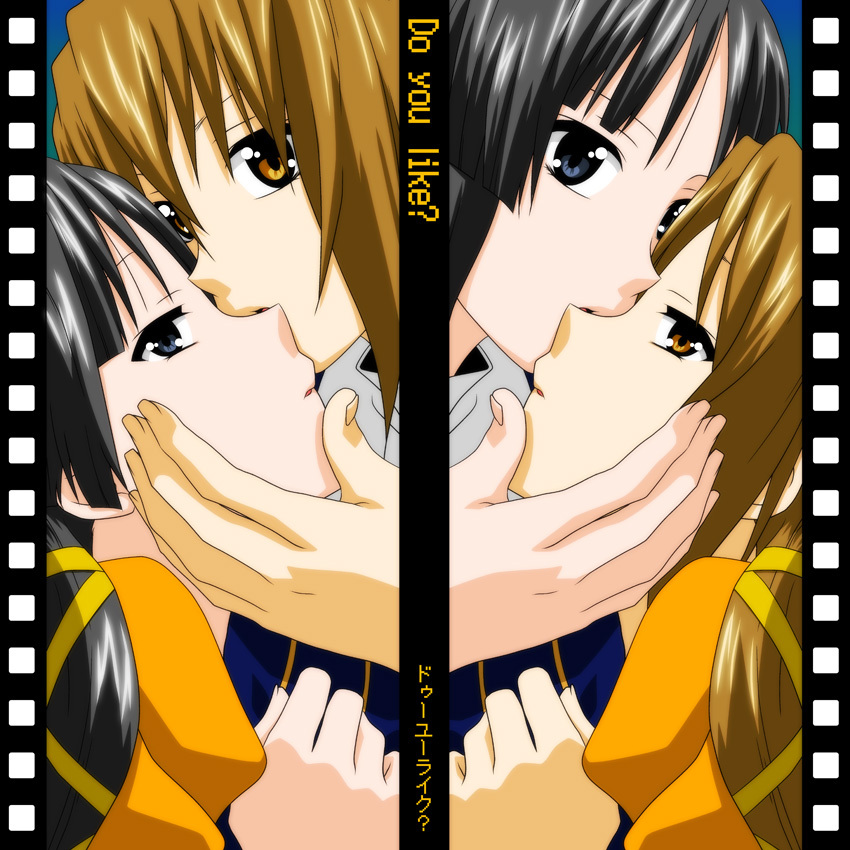 akiyama mio, tainaka ritsu, juliet capulet, and romeo montague (k-on! and 1 more) drawn by udon_(shiratama)