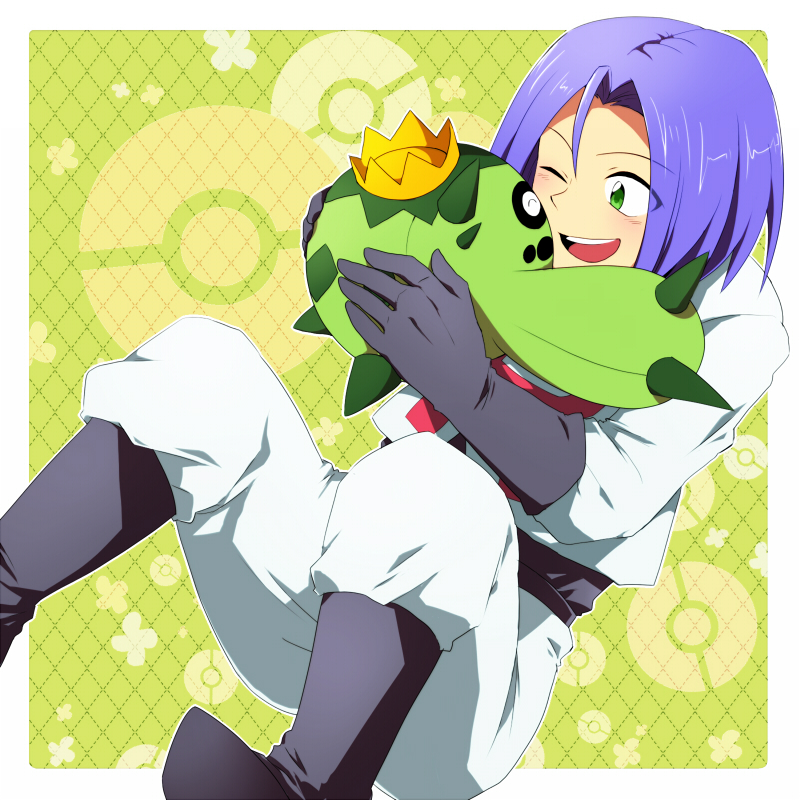 james and cacnea (pokemon and 1 more) drawn by usui_(h446)