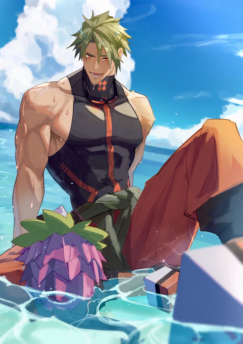 achilles and tarasque (fate and 2 more) drawn by haruakira