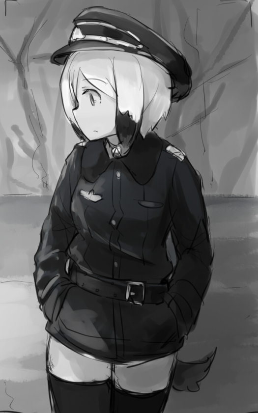 erica hartmann (world witches series and 1 more) drawn by shiraba_(sonomama_futene)