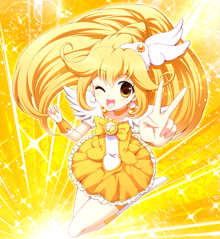 kise yayoi and cure peace (precure and 1 more) drawn by isumi_(i-spixi)