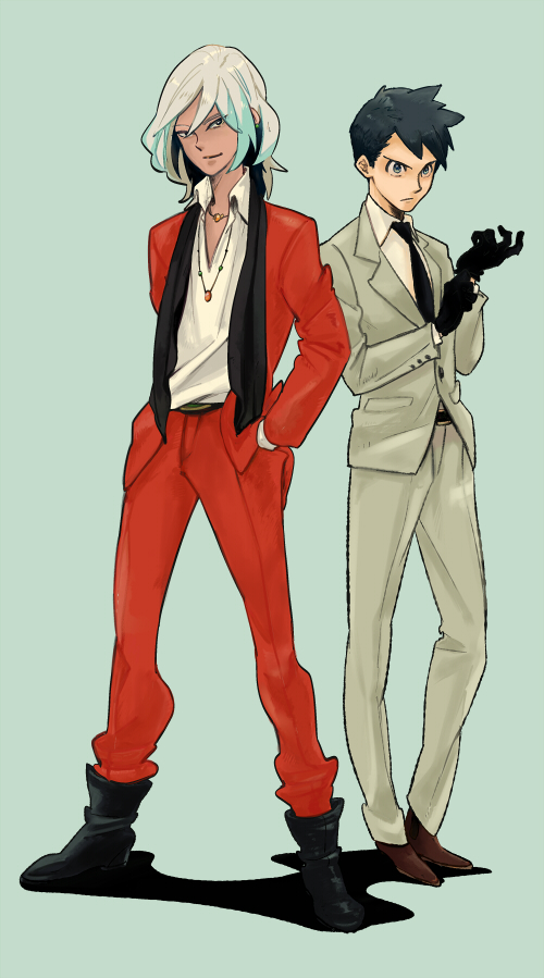 gouenji shuuya and utsunomiya toramaru (inazuma eleven and 1 more) drawn by akaiakai