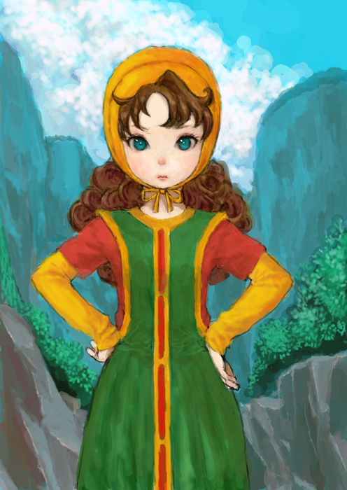 maribel (dragon quest and 1 more) drawn by ponsuke_(pon00000)