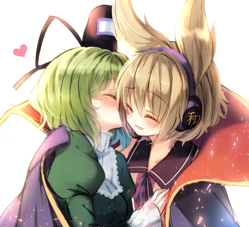 toyosatomimi no miko and soga no tojiko (touhou) drawn by piyokichi