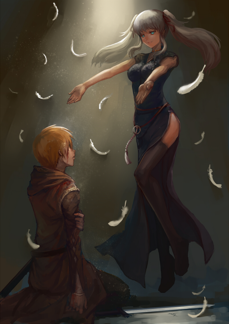 nao and player character (original and 1 more) drawn by charimei