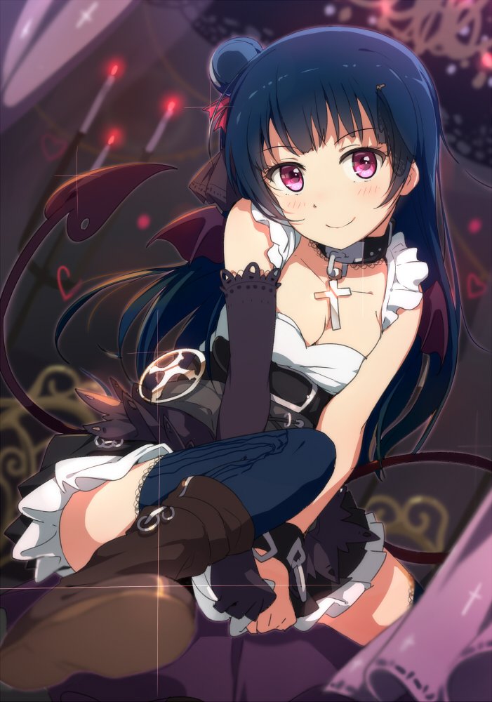 tsushima yoshiko (love live! and 1 more) drawn by ogipote