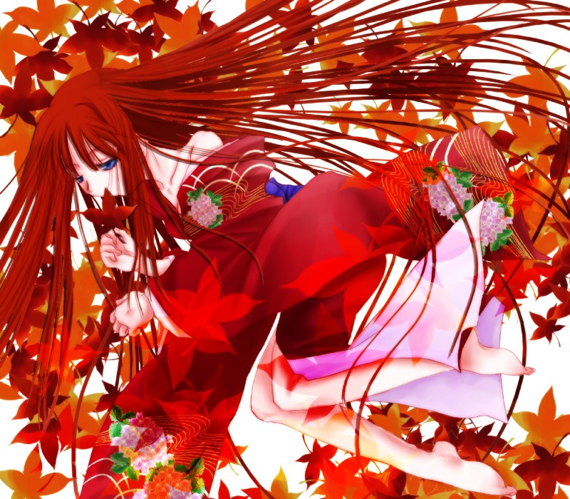 tohno akiha and vermillion akiha (tsukihime) drawn by kaze_tsuki