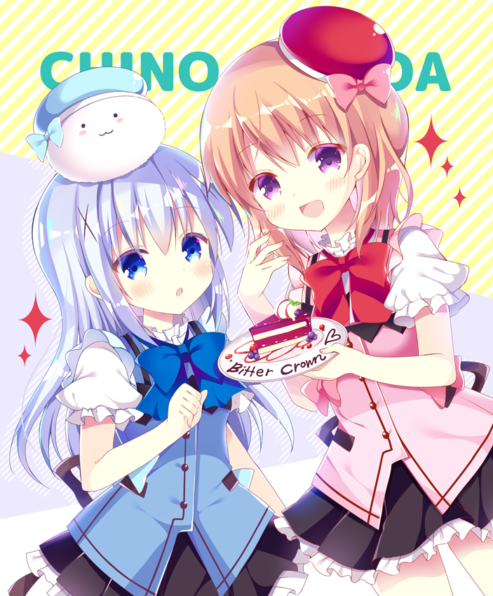 kafuu chino, hoto cocoa, and tippy (gochuumon wa usagi desu ka?) drawn by bitter_crown