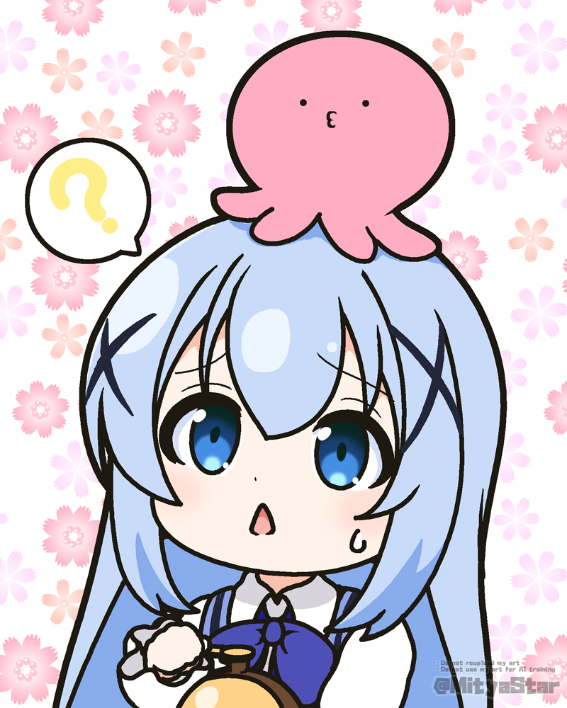 kafuu chino and takopii (gochuumon wa usagi desu ka? and 1 more) drawn by mitya