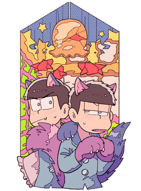 matsuno karamatsu and matsuno ichimatsu (osomatsu and 1 more) drawn by medoroooa
