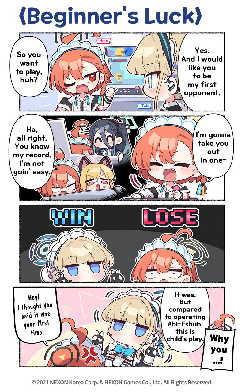 toki, aris, momoi, and neru (blue archive) drawn by donmin_h